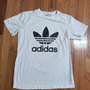 3/$10⭐Adidas Black And White Logo Shirt, Women's Medium